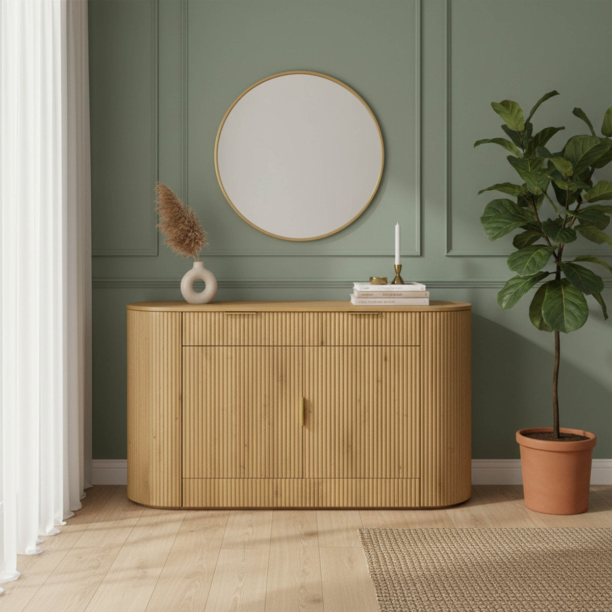 Tide & Terrace Riviera Fluted Sideboard