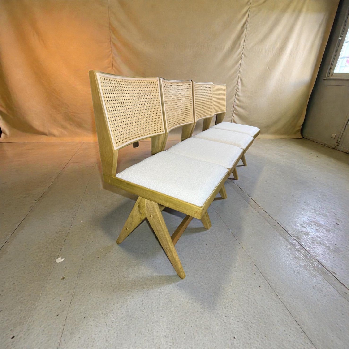 Tide & Terrace Seabrook Cane Bench