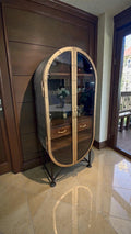 Portside Oval Curio Cabinet